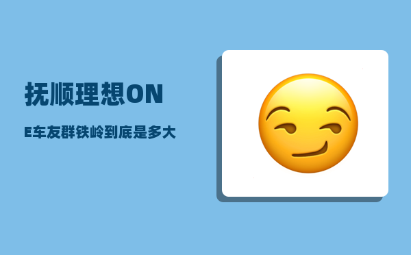 抚顺理想ONE车友群_铁岭到底是多大的城市-图1