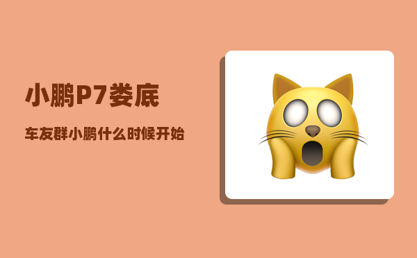 小鹏P7娄底车友群_小鹏什么时候开始做车的-图1