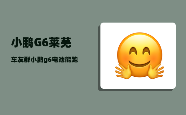 小鹏G6莱芜车友群_小鹏g6电池能跑多少公里不衰减-图1