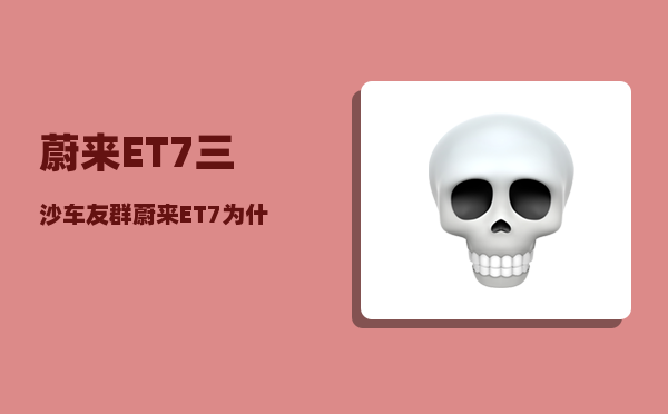 蔚来ET7三沙车友群_蔚来ET7为什么那么贵-图1