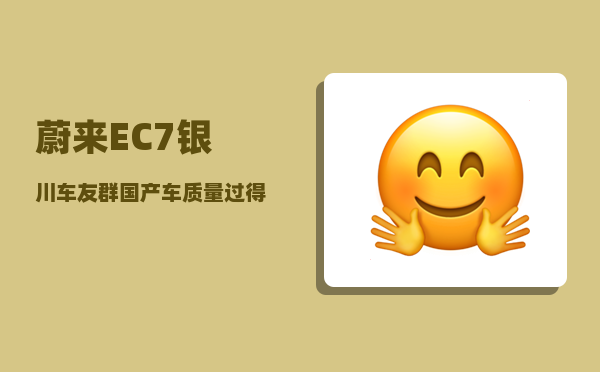 蔚来EC7银川车友群_国产车质量过得去的有影响力的是否就这五款-图1
