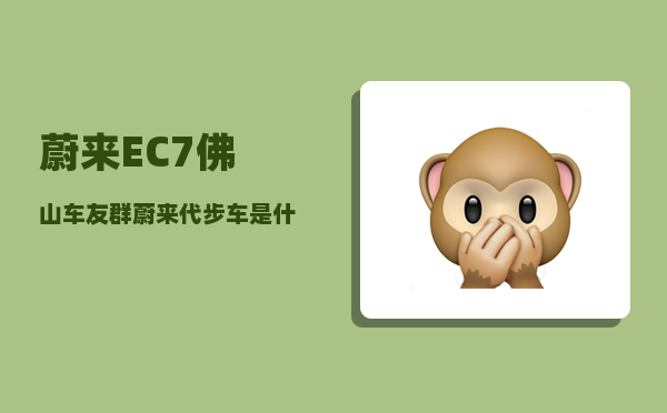 蔚来EC7佛山车友群_蔚来代步车是什么车-图1