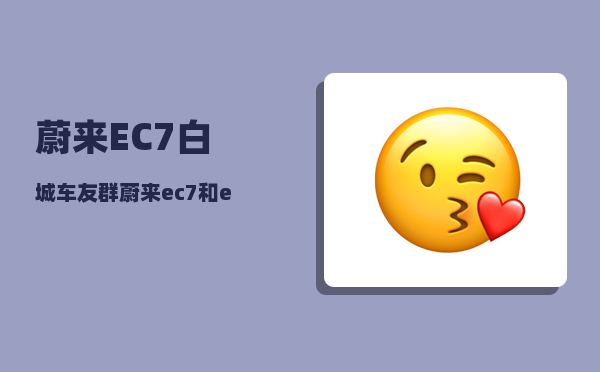 蔚来EC7白城车友群_蔚来ec7和et7区别-图1