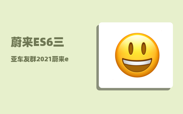 蔚来ES6三亚车友群_2021蔚来es6租电池方案-图1