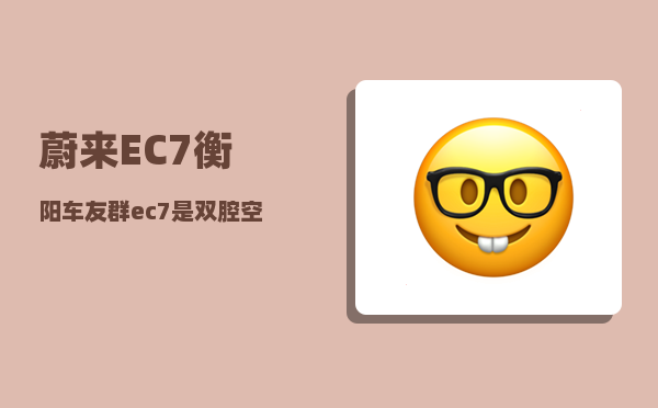 蔚来EC7衡阳车友群_ec7是双腔空气悬挂吗-图1