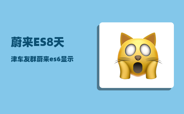 蔚来ES8天津车友群_蔚来es6显示减震器故障怎么处理-图1