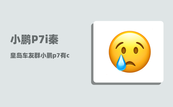 小鹏P7i秦皇岛车友群_小鹏p7有carplay吗-图1