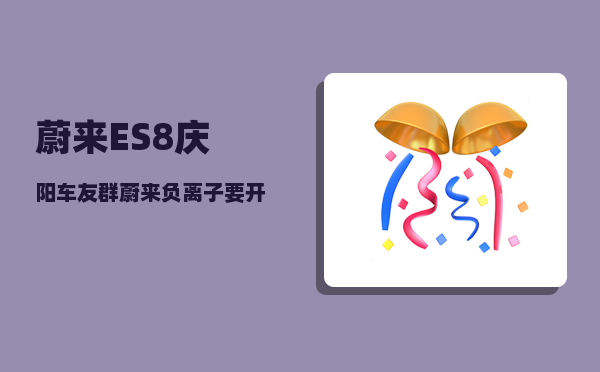 蔚来ES8庆阳车友群_蔚来负离子要开吗-图1