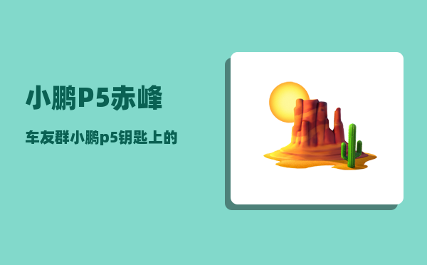 小鹏P5赤峰车友群_小鹏p5钥匙上的o是干嘛用的-图1