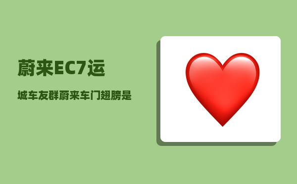 蔚来EC7运城车友群_蔚来车门翅膀是哪款-图1