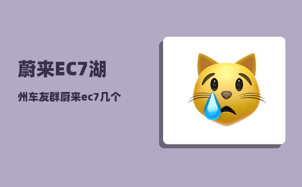 蔚来EC7湖州车友群_蔚来ec7几个颜色-图1