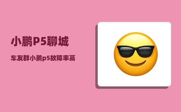 小鹏P5聊城车友群_小鹏p5故障率高吗-图1