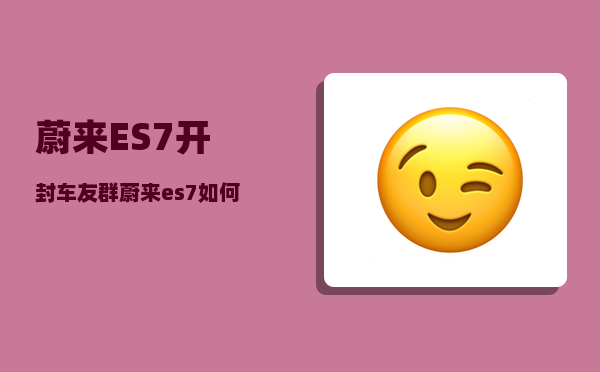 蔚来ES7开封车友群_蔚来es7如何开启千斤顶模式-图1