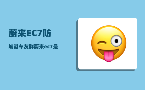 蔚来EC7防城港车友群_蔚来ec7是400v快充吗-图1