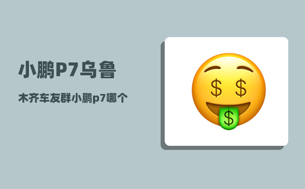 小鹏P7乌鲁木齐车友群_小鹏p7哪个公司的-图1