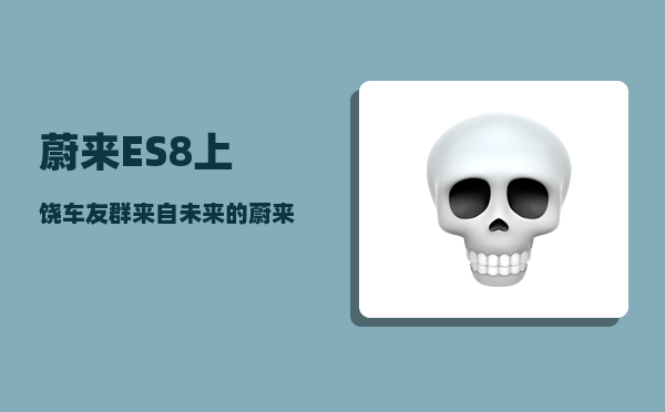 蔚来ES8上饶车友群_来自未来的蔚来ES8-图1