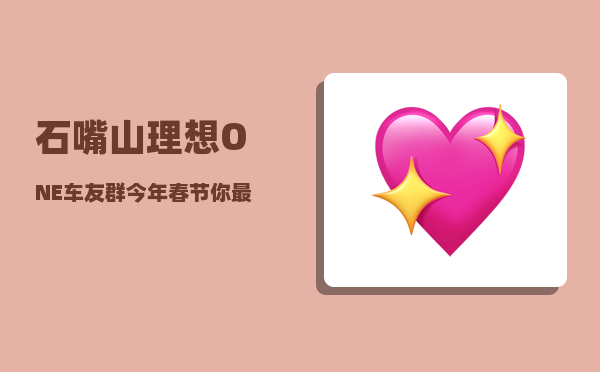 石嘴山理想ONE车友群_今年春节你最希望在哪里过-图1