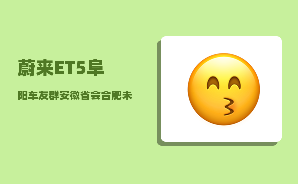 蔚来ET5阜阳车友群_安徽省会合肥未来有可能成为一线城市吗-图1