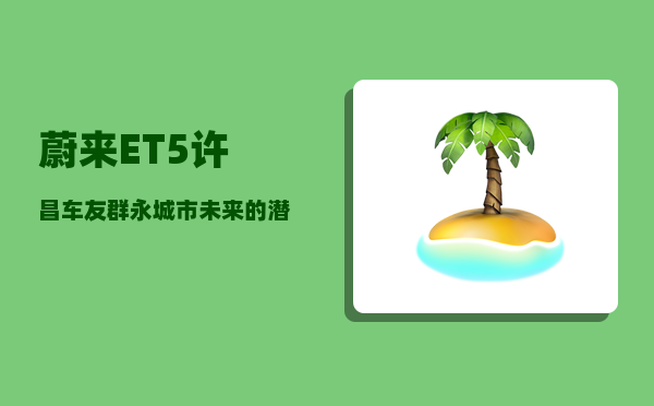 蔚来ET5许昌车友群_永城市未来的潜力怎么样-图1