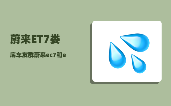 蔚来ET7娄底车友群_蔚来ec7和et7区别-图1