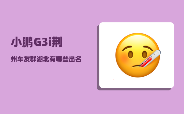 小鹏G3i荆州车友群_湖北有哪些出名的商人-图1