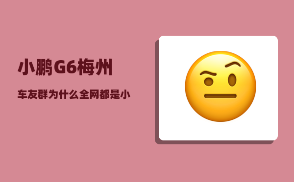 小鹏G6梅州车友群_为什么全网都是小鹏g6-图1