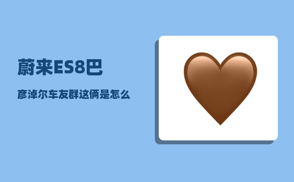 蔚来ES8巴彦淖尔车友群_这俩是怎么打到一起的-图1