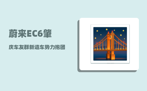 蔚来EC6肇庆车友群_新造车势力抱团传统车企大腿管用吗-图1