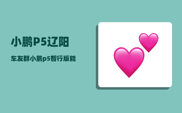 小鹏P5辽阳车友群_小鹏p5怎么看定位-图1
