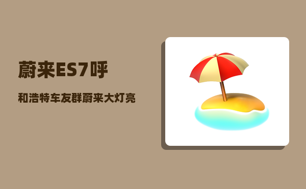 蔚来ES7呼和浩特车友群_蔚来大灯亮不亮-图1