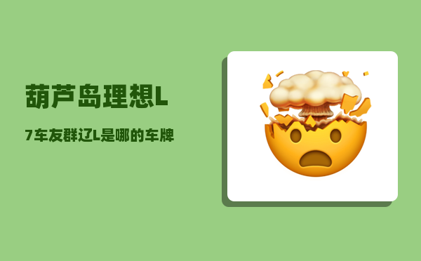 葫芦岛理想L7车友群_辽L是哪的车牌-图1
