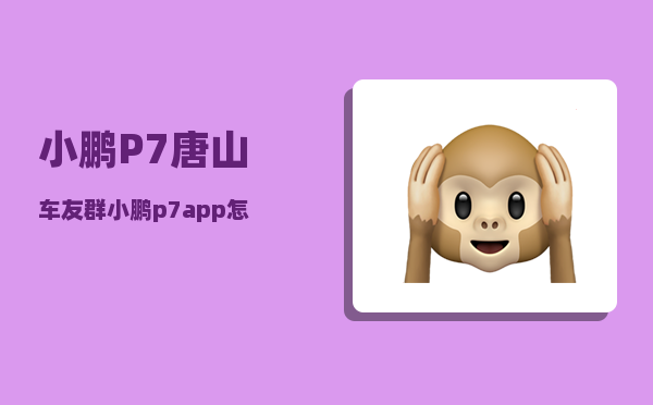 小鹏P7唐山车友群_小鹏p7app怎么绑定车-图1