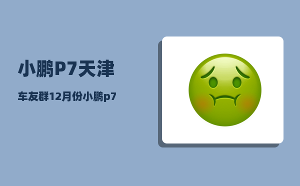 小鹏P7天津车友群_12月份小鹏p7销量怎么写-图1