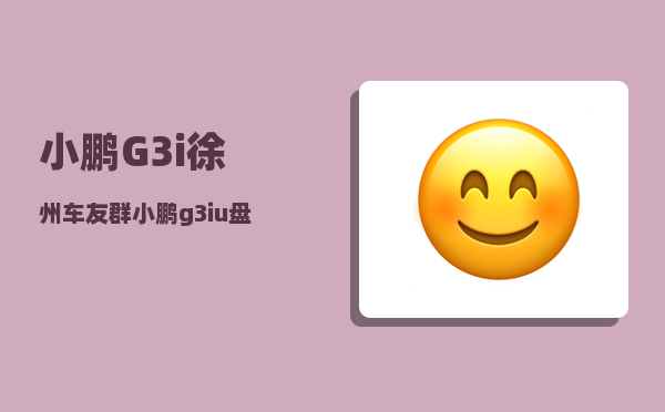小鹏G3i徐州车友群_小鹏g3iu盘插哪里-图1