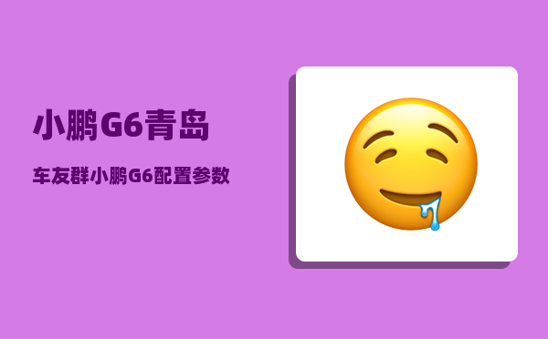 小鹏G6青岛车友群_小鹏G6配置参数-图1