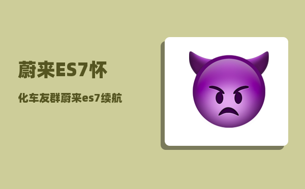 蔚来ES7怀化车友群_蔚来es7续航实测-图1