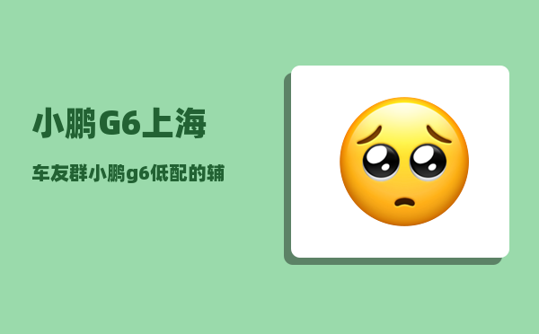 小鹏G6上海车友群_小鹏g6低配的辅助驾驶怎么样-图1