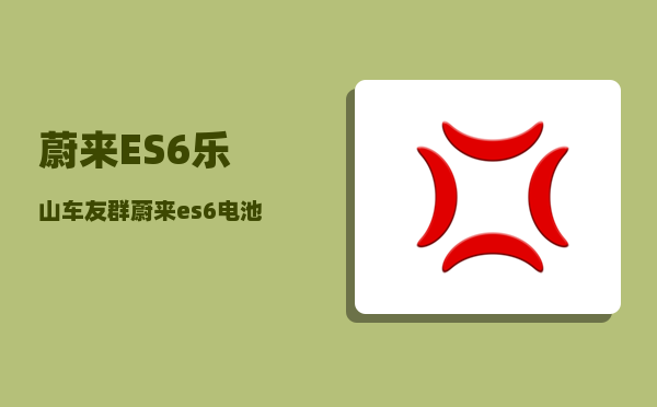 蔚来ES6乐山车友群_蔚来es6电池是哪家-图1