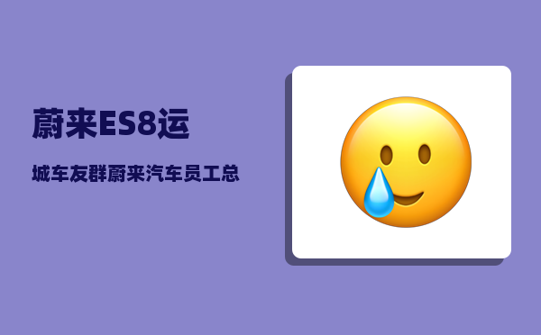 蔚来ES8运城车友群_蔚来汽车员工总数-图1