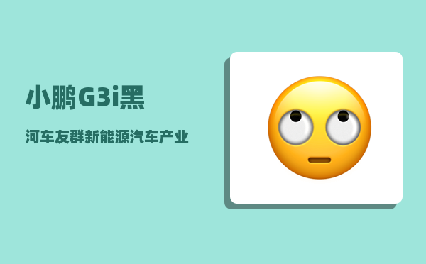 小鹏G3i黑河车友群_新能源汽车产业如何实现变道超车-图1