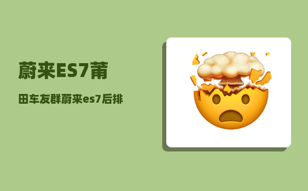 蔚来ES7莆田车友群_蔚来es7手机怎么查看换电次数-图1