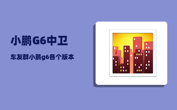 小鹏G6中卫车友群_小鹏g6各个版本配置-图1