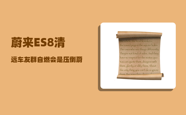 蔚来ES8清远车友群_自燃会是压倒蔚来的最后一根稻草吗-图1