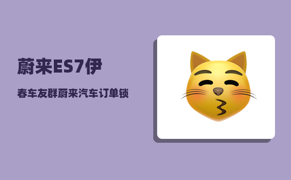 蔚来ES7伊春车友群_蔚来汽车订单锁定是不是要付全款-图1