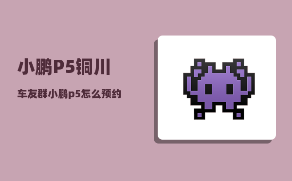 小鹏P5铜川车友群_小鹏p5怎么预约充电-图1