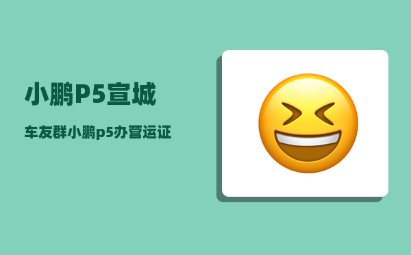 小鹏P5宣城车友群_小鹏p5办营运证划算嘛-图1