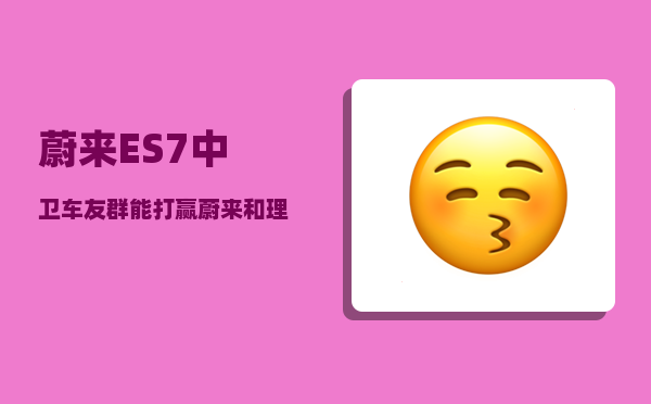 蔚来ES7中卫车友群_能打赢蔚来和理想吗-图1