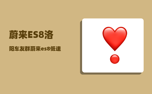 蔚来ES8洛阳车友群_蔚来es8低速提示音怎么关闭-图1