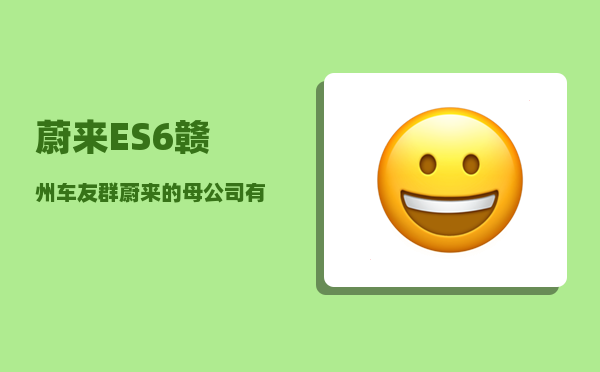 蔚来ES6赣州车友群_蔚来的母公司有哪些-图1