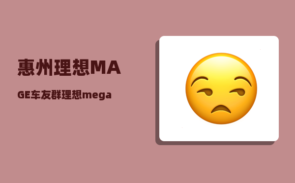 惠州理想MAGE车友群_理想mega续航多少公里-图1